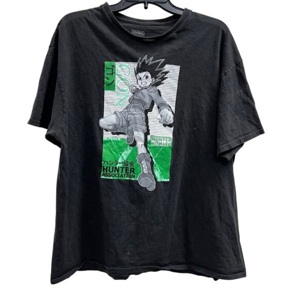 Hunter x Hunter Gon Association graphic black tee t-shirt sz XL